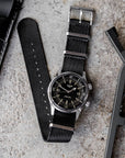 Black Nylon Military Watch Strap - Two Stitch Straps