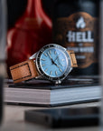 Box-Stitch Saddle Tan Leather Watch Strap - Two Stitch Straps