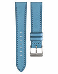 Full-Stitch Azzurro Leather Watch Strap - Two Stitch Straps