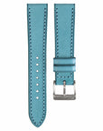 Full-Stitch Azzurro Leather Watch Strap - Two Stitch Straps