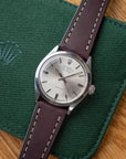 Full-Stitch Burgundy Shell Cordovan Leather Watch Strap - Two Stitch Straps