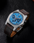 Full-Stitch Dark Brown Shell Cordovan Leather Watch Strap - Two Stitch Straps