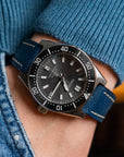 Full-Stitch Indigo Watch Strap