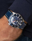 Full-Stitch Indigo Watch Strap - Two Stitch Straps