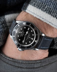 Full-Stitch Midnight Blue Watch Strap - Two Stitch Straps