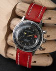 Full-Stitch Neon Red Watch Strap - Two Stitch Straps