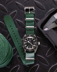 Green Nylon Military Watch Strap - Two Stitch Straps