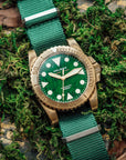 Green Nylon NATO Watch Strap - Two Stitch Straps