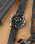 Two-Stitch Coal Leather Watch Strap - Two Stitch Straps