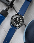 Two-Stitch Cobalt Blue Leather Watch Strap - Two Stitch Straps