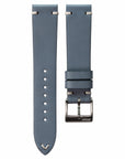 Two-Stitch Seafoam Blue Leather Watch Strap