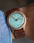 Two-Stitch Vintage Cognac Leather Watch Strap - Two Stitch Straps