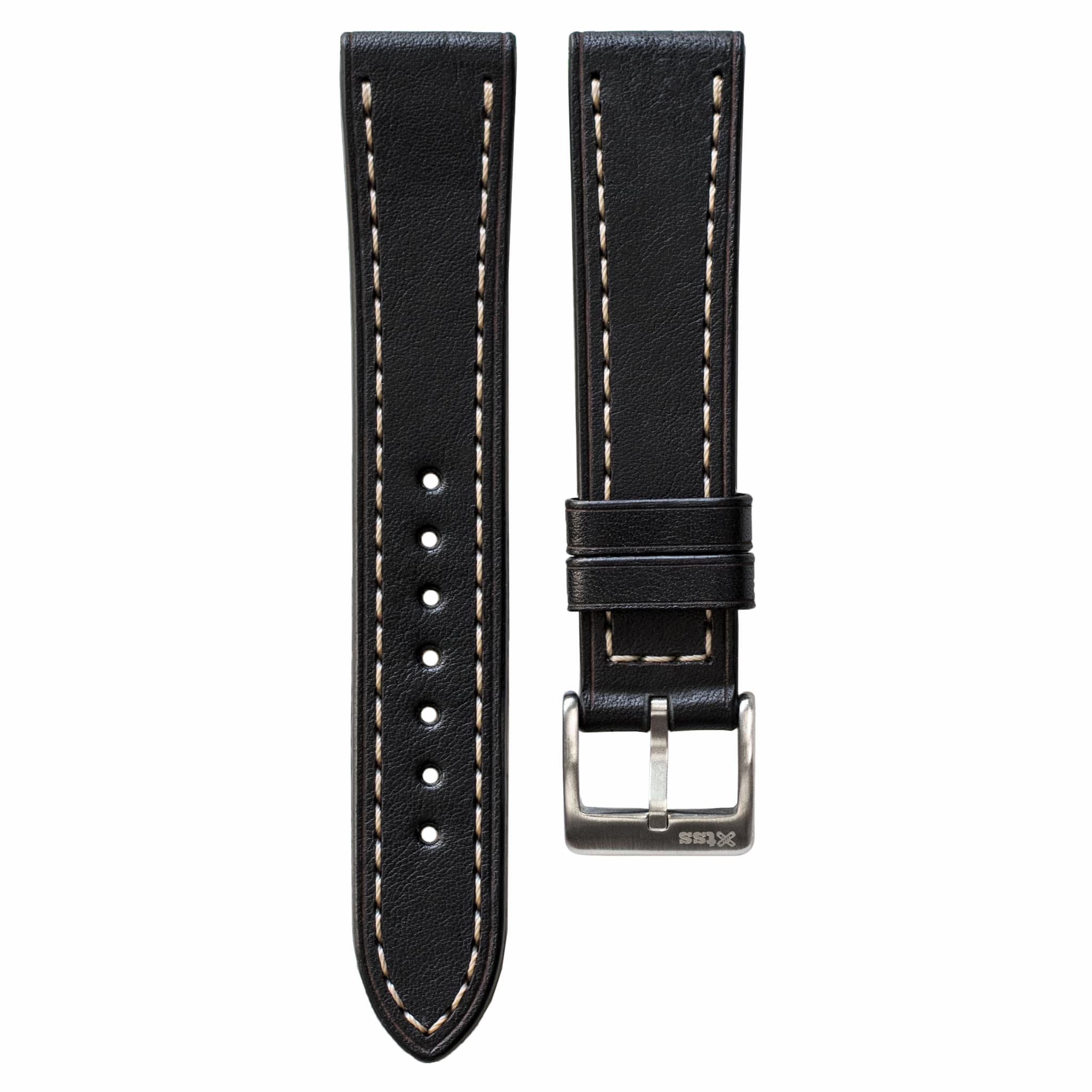 black leather strap