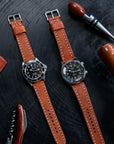 Full-Stitch Diablo Distressed Watch Strap - Two Stitch Straps