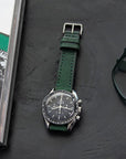 Full-Stitch Forest Green Leather Watch Strap - Two Stitch Straps