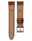 Full-Stitch Whiskey Shell Cordovan Leather Watch Strap - Two Stitch Straps