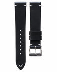 Two-Stitch Black Leather Watch Strap - Two Stitch Straps