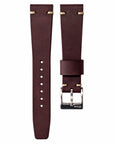 Two-Stitch Burgundy Leather Watch Strap - Two Stitch Straps