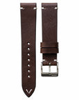 Two-Stitch Chocolate Leather Watch Strap - Two Stitch Straps