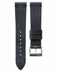 Two-Stitch Coal Leather Watch Strap - Two Stitch Straps