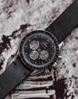 Two-Stitch Coal Leather Watch Strap - Two Stitch Straps