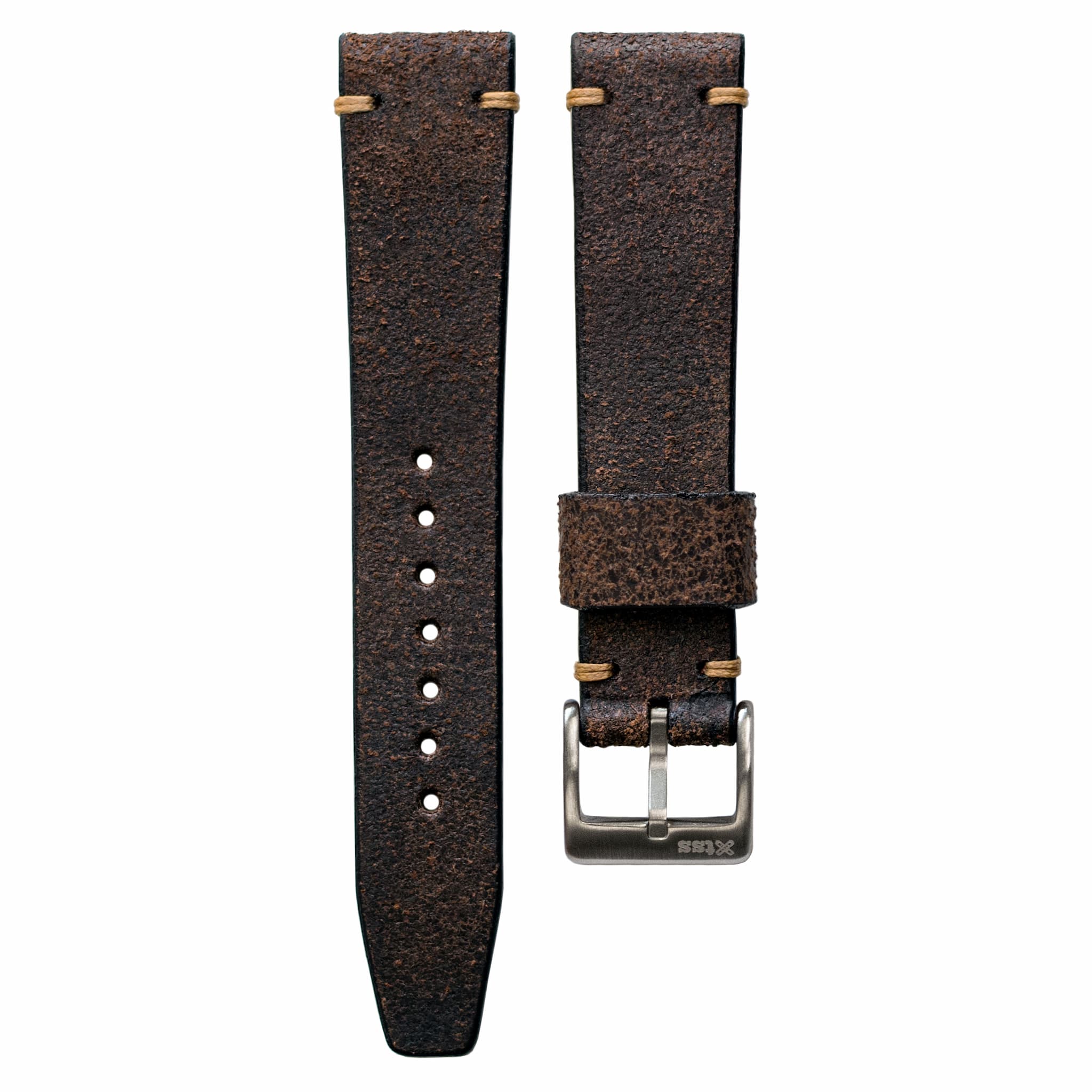 Vintage strap - Leather watch band - Calf suede (multiple colors