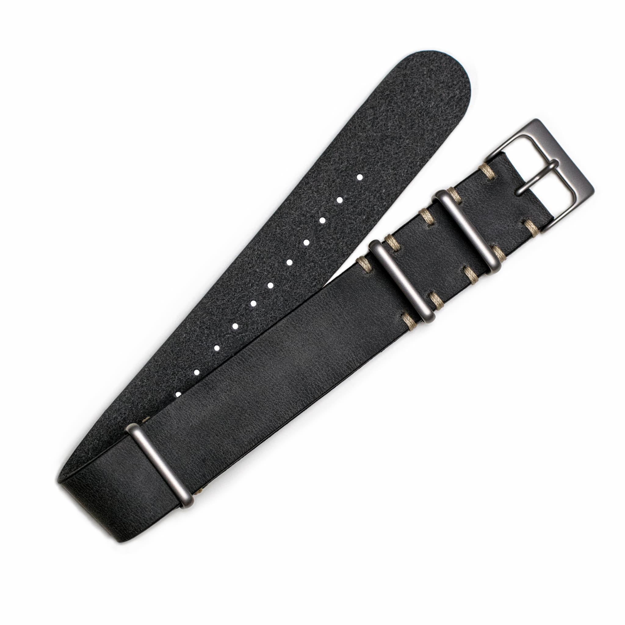 Custom leather nato clearance strap