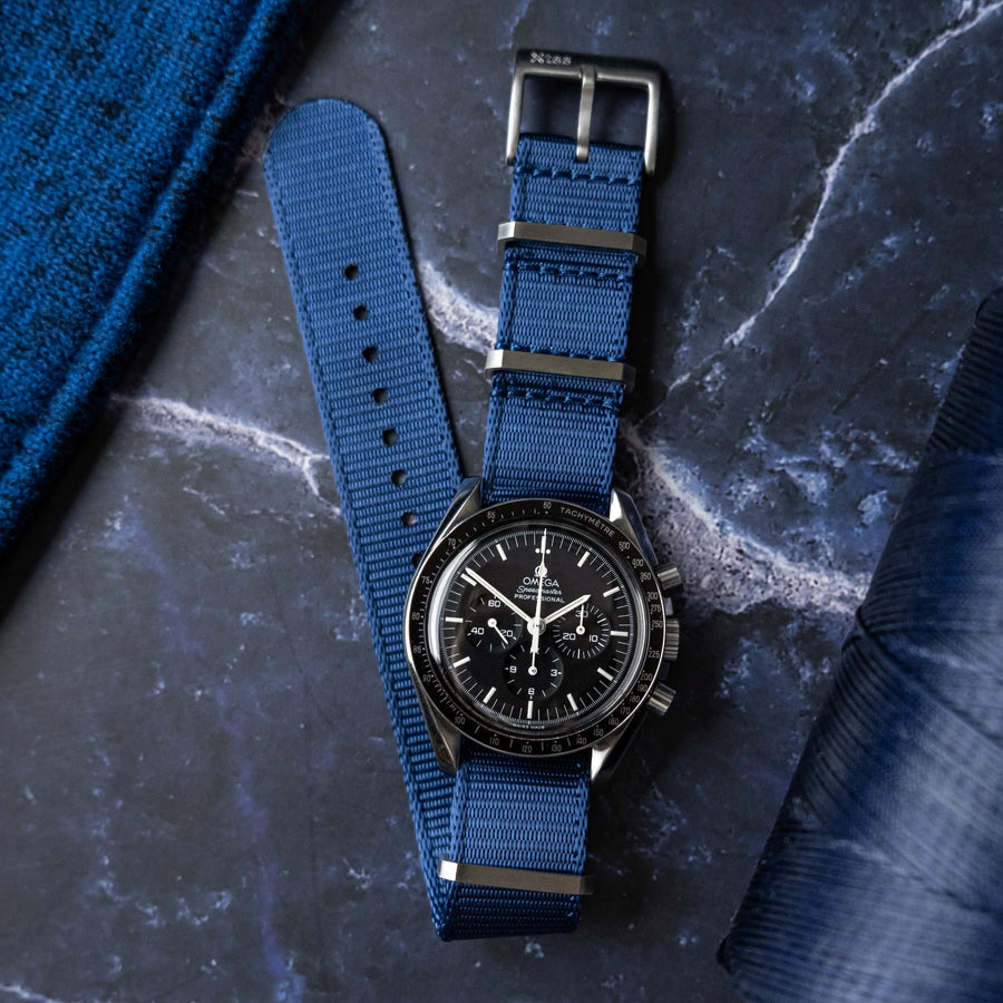 Blue Nylon Military Watch Strap