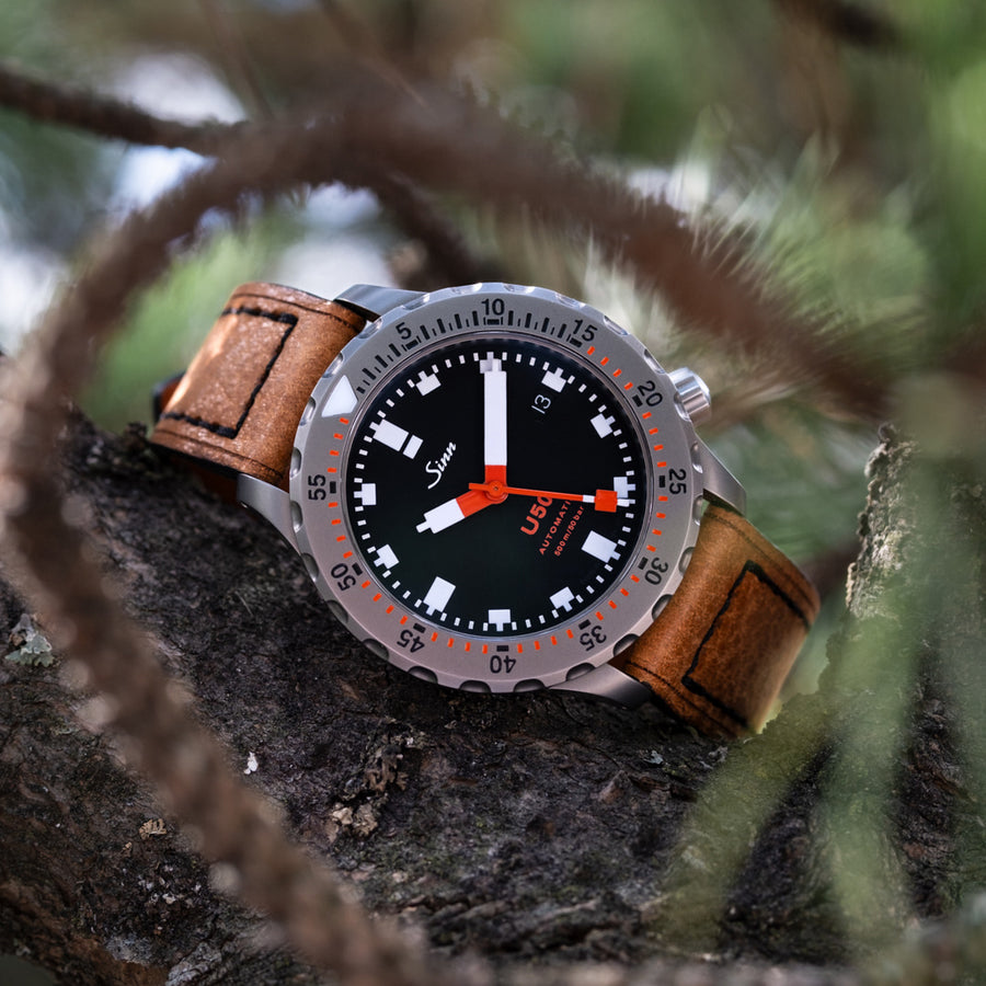 Box-Stitch Saddle Tan Leather Watch Strap
