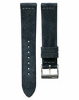 Cross-Stitch Grey Reversed Leather Watch Strap - Two Stitch Straps