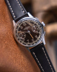 Full-Stitch Black Shell Cordovan Leather Watch Strap