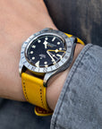 Full-Stitch Limone Leather Watch Strap