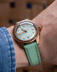 Full-Stitch Menta Leather Watch Strap - Two Stitch Straps