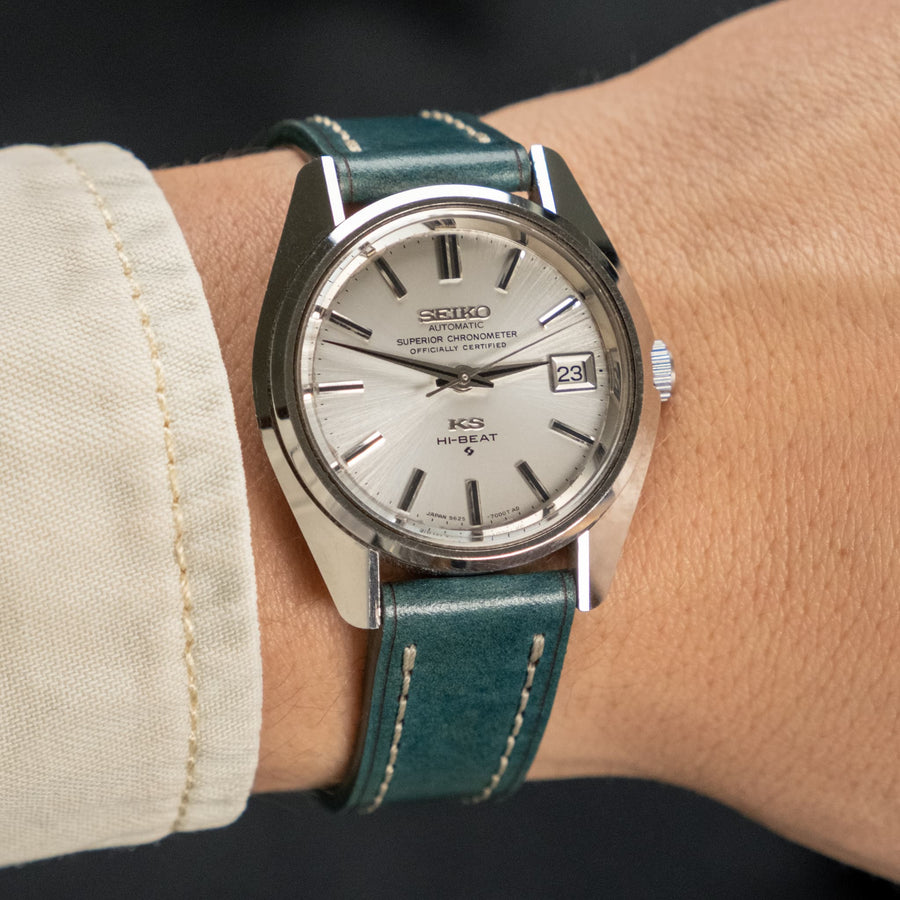 Full-Stitch Oasis Shell Cordovan Leather Watch Strap LE - Two Stitch Straps