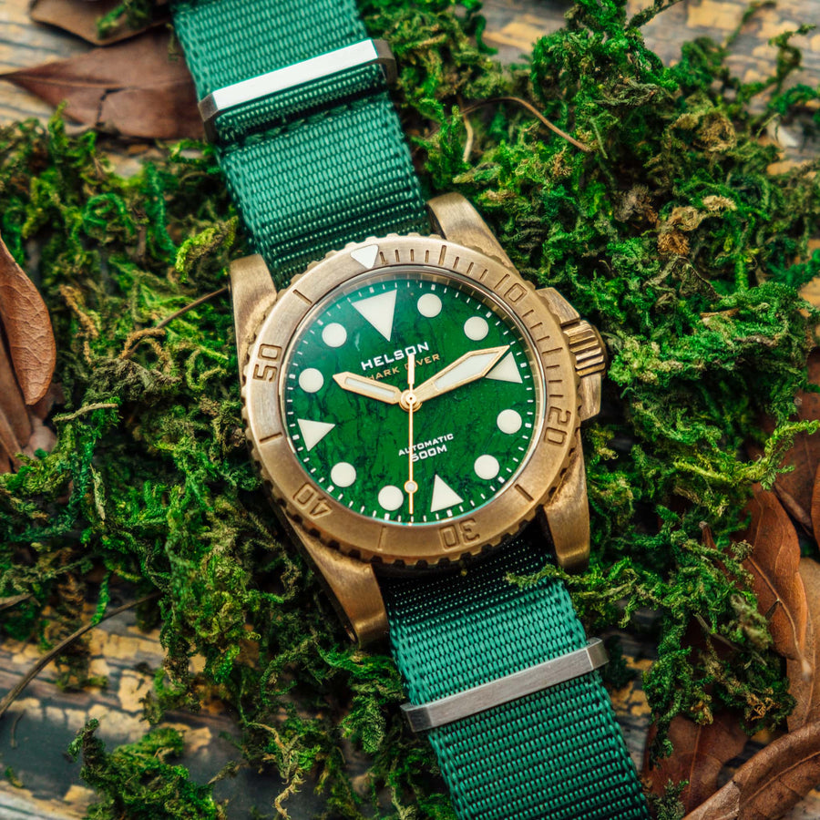 Green Nylon Military Watch Strap