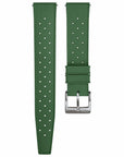 Green Tropical Rubber Strap - Two Stitch Straps