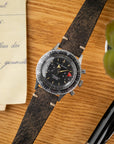 Two-Stitch Rustic Black Leather Watch Strap - Two Stitch Straps