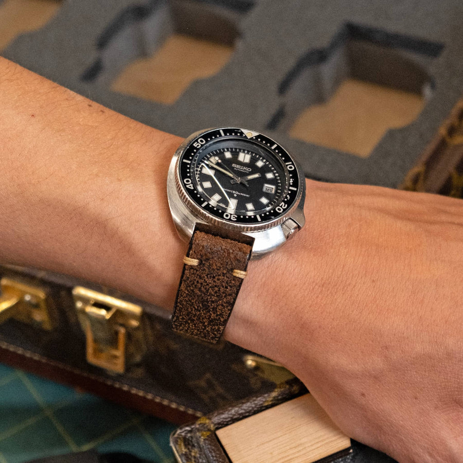 Two-Stitch Vintage Buffalo Leather Watch Strap - Two Stitch Straps