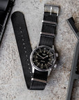 Black Nylon NATO Watch Strap - Two Stitch Straps
