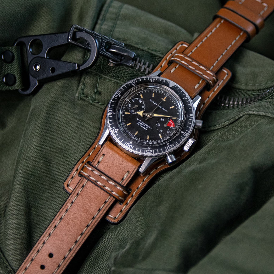 Bund Customizable Leather Watch Strap - Two Stitch Straps