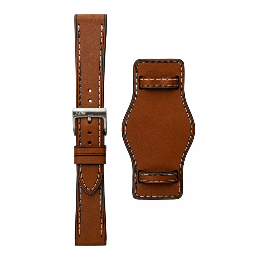 Bund Leather Watch Strap - Two Stitch Straps
