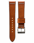 Cross-Stitch Honey Leather Watch Strap - Two Stitch Straps