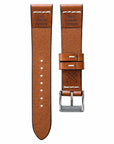 Cross-Stitch Honey Leather Watch Strap - Two Stitch Straps