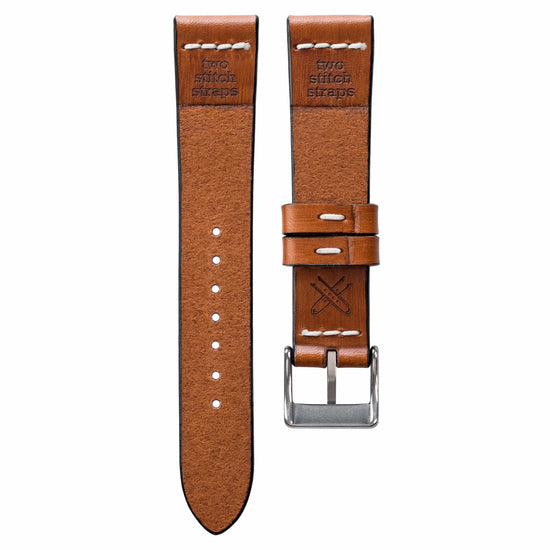 Cross-Stitch Honey Leather Watch Strap