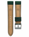 Full-Stitch Forest Green Leather Watch Strap - Two Stitch Straps