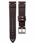 Two-Stitch Chocolate Leather Watch Strap - Two Stitch Straps