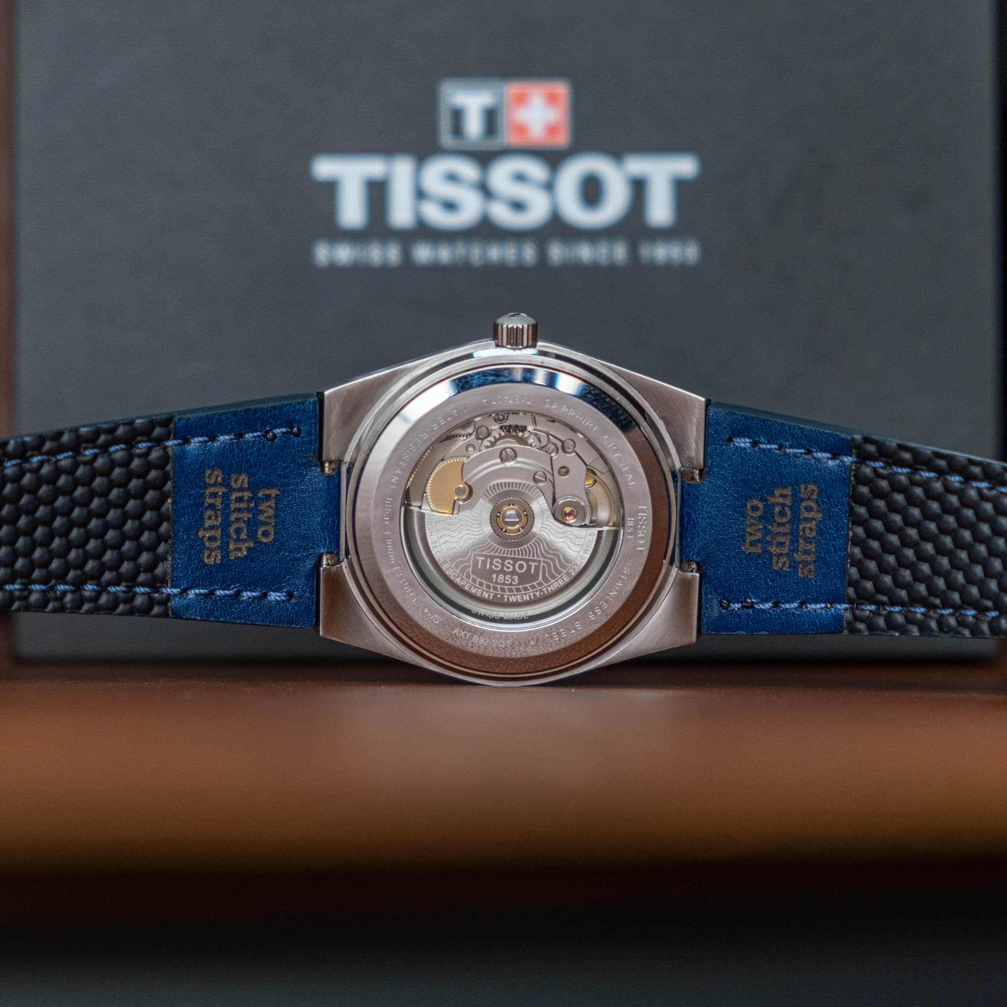 thumbnail image 2 of Tissot 9mm Black Leather Watch Strap - Replacement Band For Tissot Watches 2 of 10