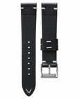 Two-Stitch Black Leather Watch Strap - Two Stitch Straps