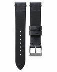 Two-Stitch Coal Leather Watch Strap - Two Stitch Straps