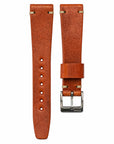 Two-Stitch Diablo Orange Leather Watch Strap - Two Stitch Straps